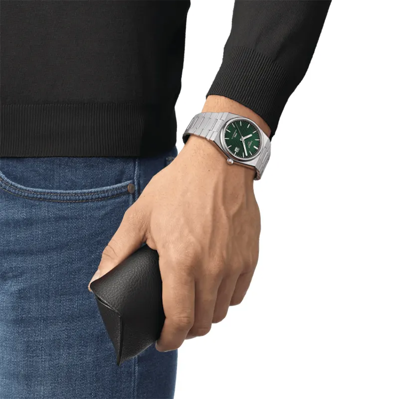 Tissot PRX Powermatic 80 Green Dial Men's Watch- T137.407.11.091.00